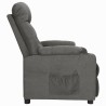 Fauteuil inclinable Gris foncé Tissu 