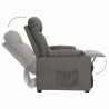 Fauteuil inclinable Gris foncé Tissu 