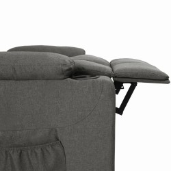 Fauteuil inclinable Gris foncé Tissu 