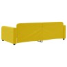 Lit de repos sans matelas jaune 90x200 cm velours 