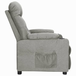 Fauteuil inclinable Gris clair Tissu 