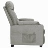 Fauteuil inclinable Gris clair Tissu 