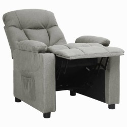 Fauteuil inclinable Gris clair Tissu 