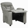 Fauteuil inclinable Gris clair Tissu 