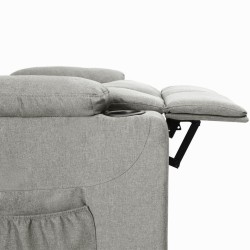 Fauteuil inclinable Gris clair Tissu 