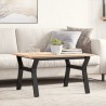 Pieds de table basse cadre en Y 70x60x43 cm acier 