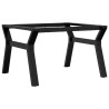 Pieds de table basse cadre en Y 70x60x43 cm acier 
