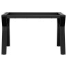 Pieds de table basse cadre en Y 70x60x43 cm acier 