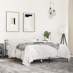 Cadre de lit sans matelas sonoma gris 140x190 cm 