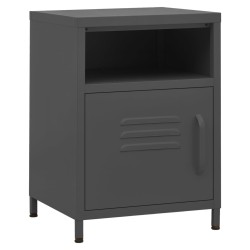 Tables de chevet 2 pcs Anthracite 35x35x51 cm Acier 