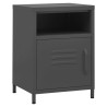Tables de chevet 2 pcs Anthracite 35x35x51 cm Acier 