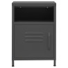 Tables de chevet 2 pcs Anthracite 35x35x51 cm Acier 