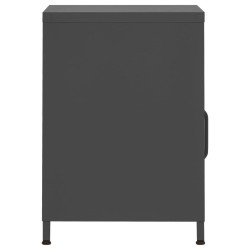Tables de chevet 2 pcs Anthracite 35x35x51 cm Acier 