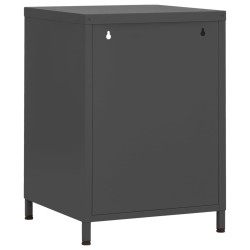 Tables de chevet 2 pcs Anthracite 35x35x51 cm Acier 