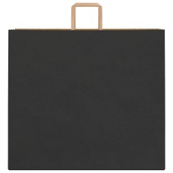 Sacs en papier 50 pcs avec poignées noir 54x15x49 cm 