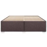 Cadre de lit sans matelas marron foncé 180x200 cm tissu 