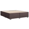 Cadre de lit sans matelas marron foncé 180x200 cm tissu 