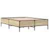 Cadre de lit sans matelas chêne sonoma 135x190 cm 