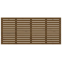 Tête de lit murale Marron miel 166x3x91,5 cm Bois massif de pin 