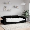 Lit de repos sans matelas noir 80x200 cm tissu 