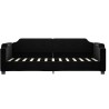 Lit de repos sans matelas noir 80x200 cm tissu 