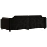 Lit de repos sans matelas noir 80x200 cm tissu 