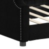 Lit de repos sans matelas noir 80x200 cm tissu 
