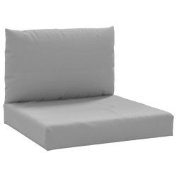 Coussins de palette lot de 2 gris tissu oxford 