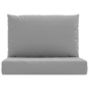 Coussins de palette lot de 2 gris tissu oxford 