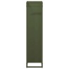 Portant de bois chauffage vert olive 25x25x100 cm 