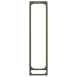 Portant de bois chauffage vert olive 25x25x100 cm 