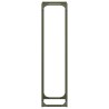Portant de bois chauffage vert olive 25x25x100 cm 