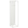Portant de bois chauffage blanc 25x25x100 cm 