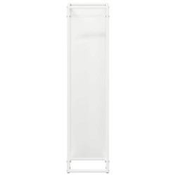 Portant de bois chauffage blanc 25x25x100 cm 