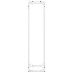Portant de bois chauffage blanc 25x25x100 cm 