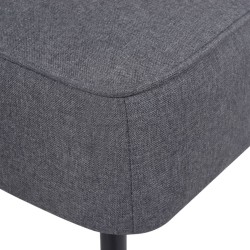 Chaise de cocktail gris foncé tissu 