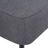 Chaise de cocktail gris foncé tissu 