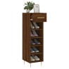 Meuble à chaussures chêne marron 30x35x105 cm bois d'ingénierie 