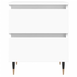 Table de chevet Blanc 40x35x50 cm Bois d’ingénierie 