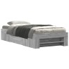 Cadre de lit sans matelas sonoma gris 90x190 cm 
