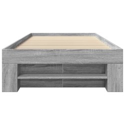 Cadre de lit sans matelas sonoma gris 90x190 cm 