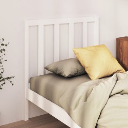 Tête de lit Blanc 81x4x100 cm Bois massif de pin 