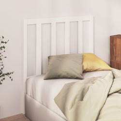 Tête de lit Blanc 81x4x100 cm Bois massif de pin 