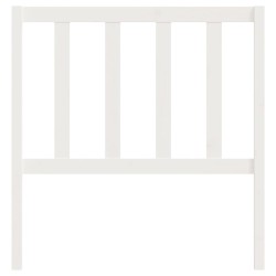 Tête de lit Blanc 81x4x100 cm Bois massif de pin 