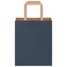 Sacs en papier 250 pcs avec poignées bleu 18x8x22 cm 