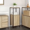 Meuble de salle de bain avec étagères chêne sonoma 36x35x95 cm 