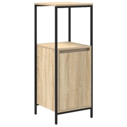 Meuble de salle de bain avec étagères chêne sonoma 36x35x95 cm 