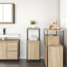 Meuble de salle de bain avec étagères chêne sonoma 36x35x95 cm 
