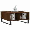 Table basse chêne marron 60x60x30 cm bois d'ingénierie 