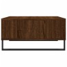 Table basse chêne marron 60x60x30 cm bois d'ingénierie 